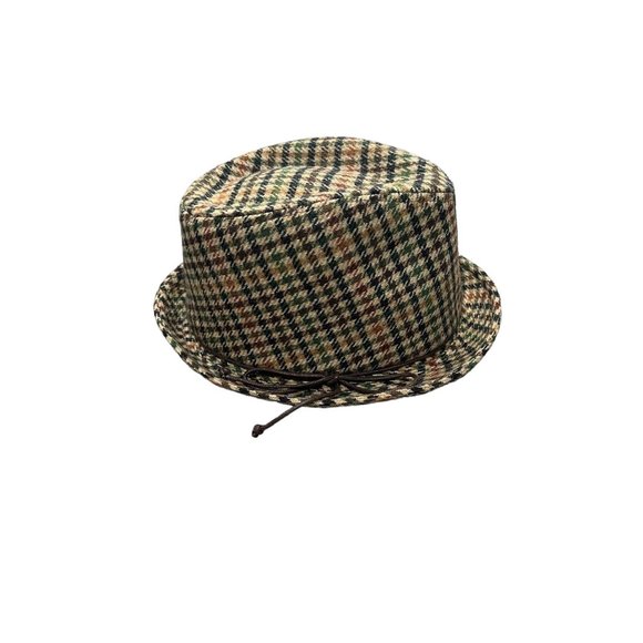 Four Buttons by San Diego Hat Co Womens Wool Blend  Houndstooth Trilby Hat - Picture 2 of 8